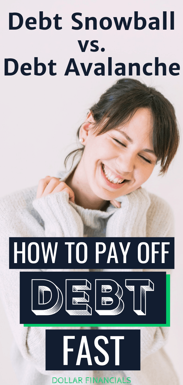 This is the best way to pay off debt using the debt snowball and debt avalanche methods. #debtpayoff #DaveRamsey #debtsnowball #debtfree #budget #loans #finances