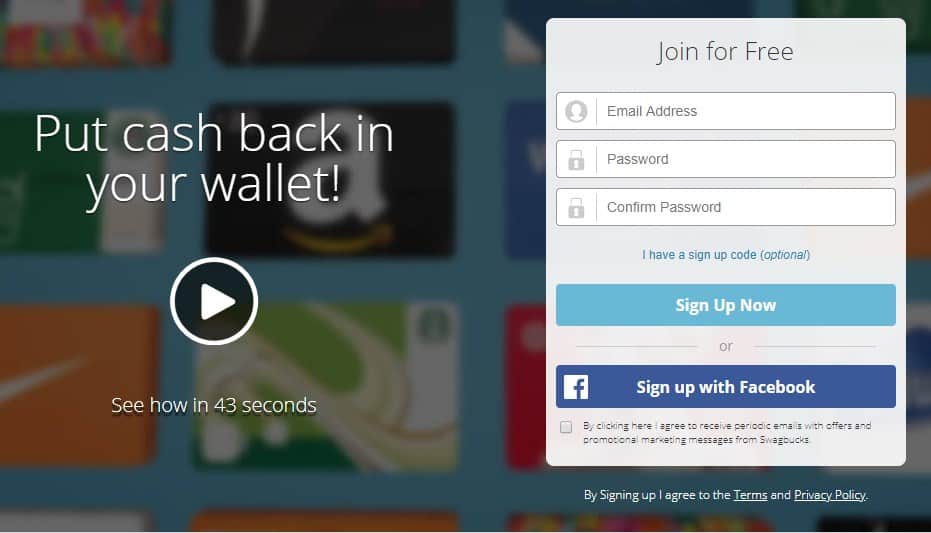 Swagbucks walmart gift cards