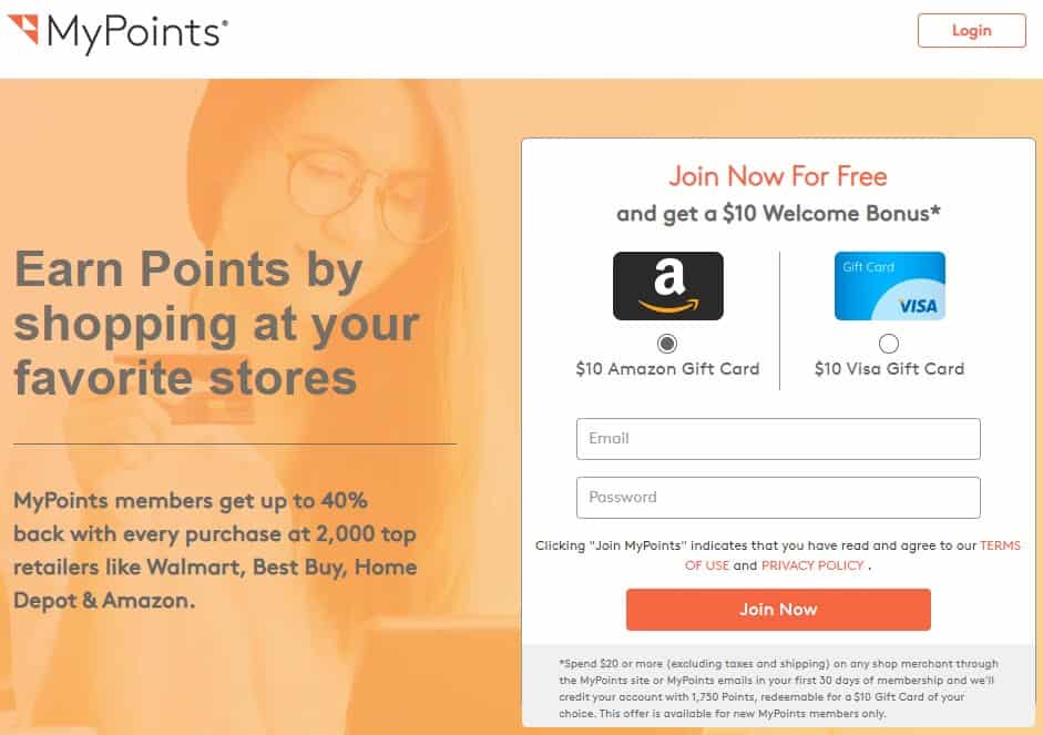 MyPoints make money app