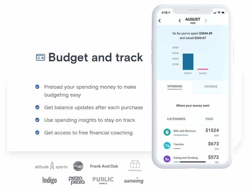 KOHO budgeting app