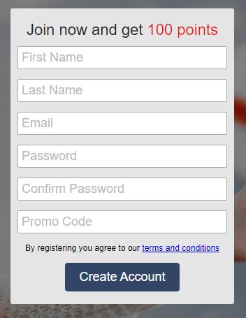 Rewardia sign up