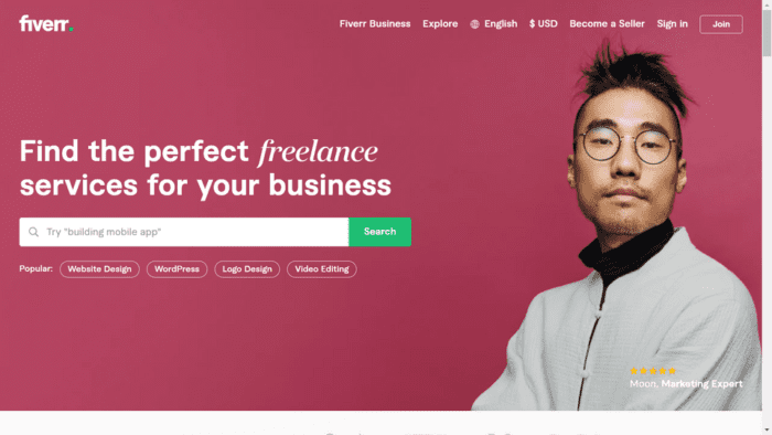 Fiverr screenshot