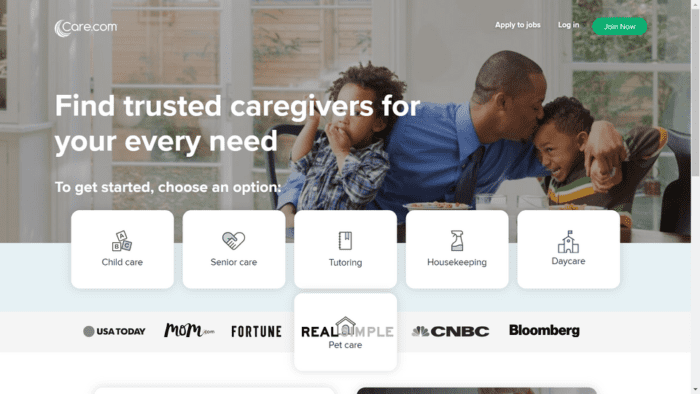 Care.com screenshot