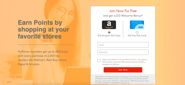 MyPoints screenshot