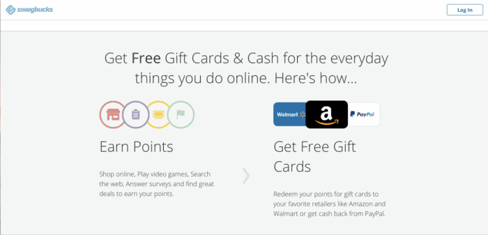 Swagbucks home page