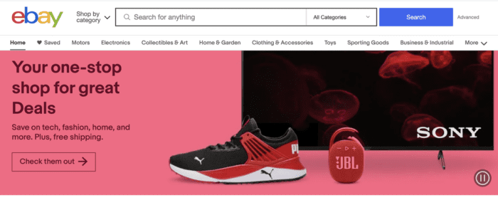 ebay homepage