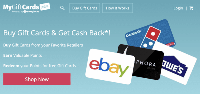 Mygiftcardsplus homepage