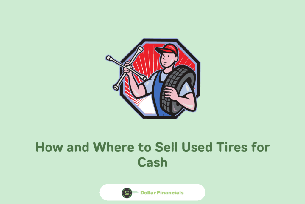 image showing a man thinking to sell his used tires