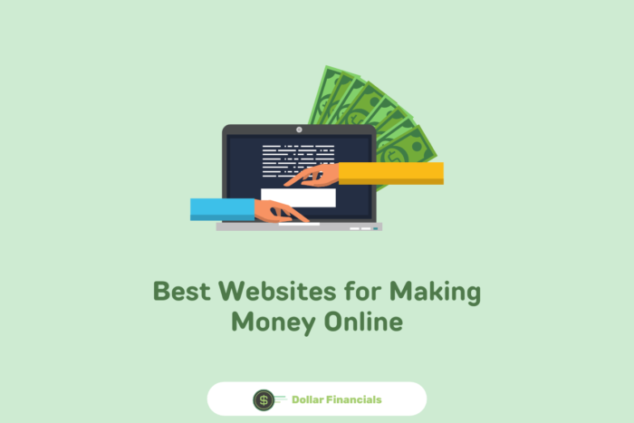 image showing a computer website for making money online