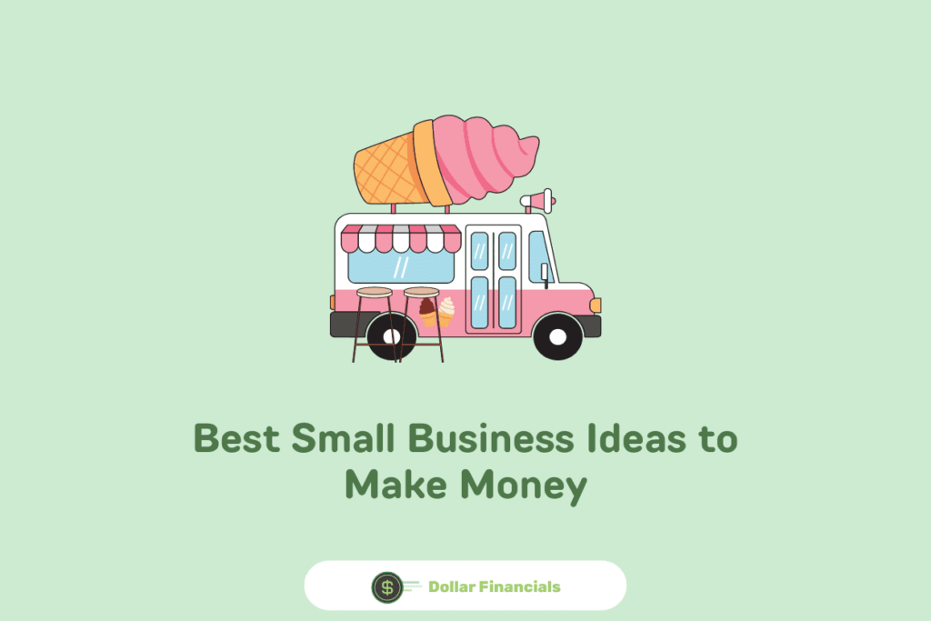 image showing a food truck business illustration as one of the best small business ideas to make money